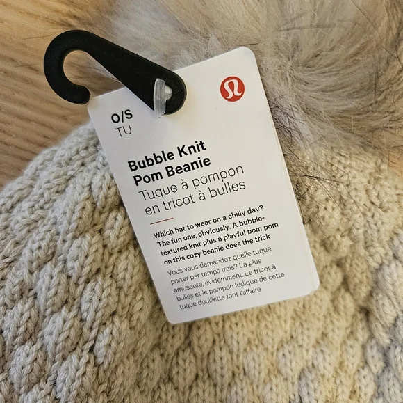 lululemon athletica Cream Knit Pom-Pom Hat - Picture 5 of 8